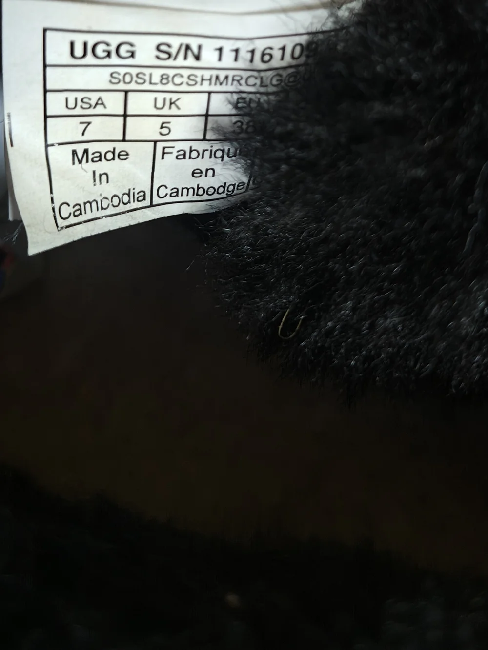 UGG Classic Ultra Mini In Black Women's Size 7